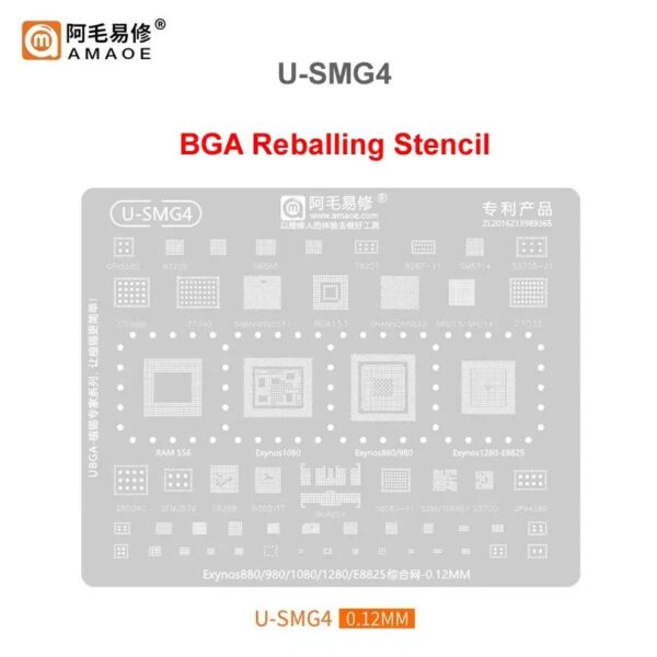 Amaoe U-SMG4 BGA Reballing Stencil-Original