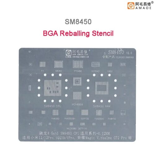 Amaoe SM8450 BGA Reballing Stencil-Original V2.0