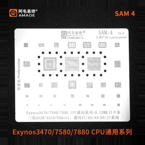 Amaoe SAM4 BGA Stencil-Original 0.15mm