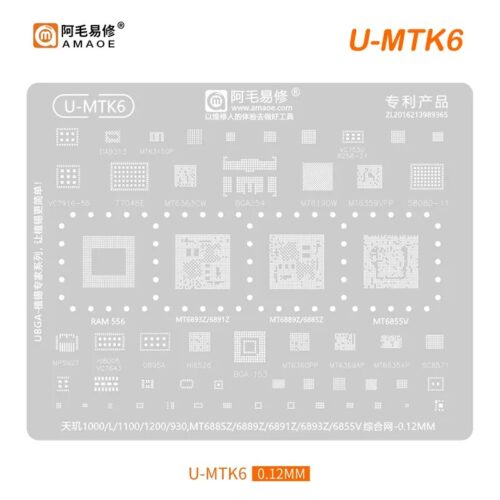 Amaoe U-MTK6 Stencil-Original