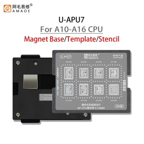 Amaoe U-APU7 iPhone CPU IC Reballing Stencil-Original For A10 To A16 CPU IC