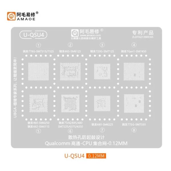 Amaoe U-QSU4 Stencil-Original