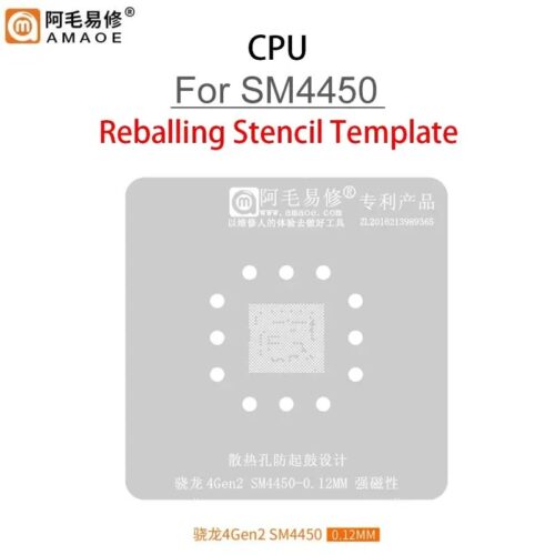 Amaoe SM4450 BGA Reballing Stencil-Original For 4Gen2 CPU Stencil-Original 0.12mm