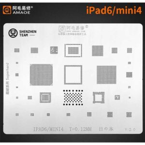 Amaoe 0.12mm BGA Stencil for iPad 6 & Mini 4