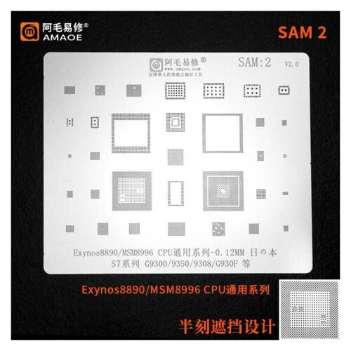 Amaoe SAM2 BGA Reballing Stencil Original