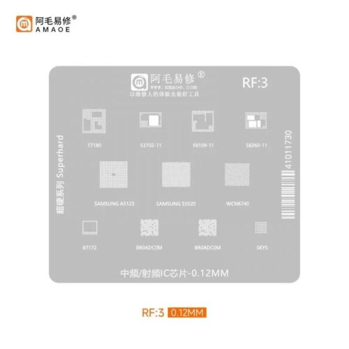 RF3-Stencil.jpg Amaoe RF3 BGA Reballing Stencil-Original