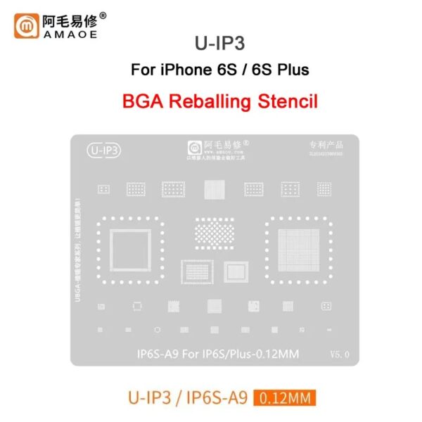Amaoe U-IP3 IC Reballing Stencil-Original For iPhone 6S / 6S Plus