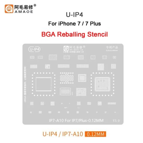 U-IP4.jpg Amaoe U-IP4 IC Reballing Stencil-Original For iPhone 7 / 7 Plus