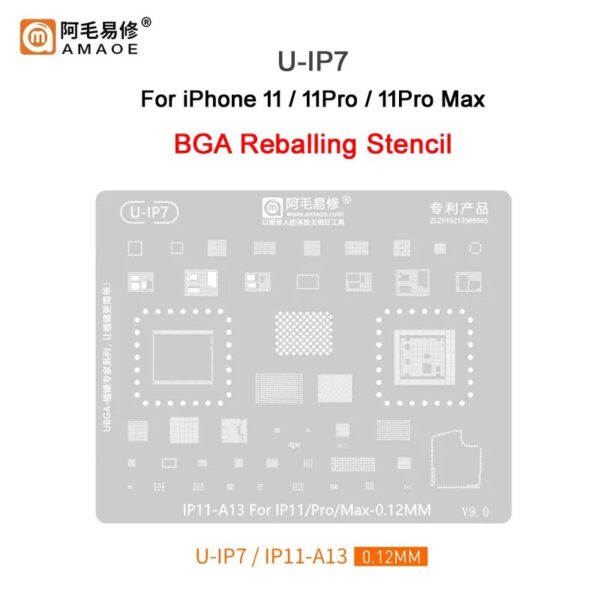 Amaoe U-IP7 IC Reballing Stencil-Original For iPhone 11 / 11Pro / 11Pro Max