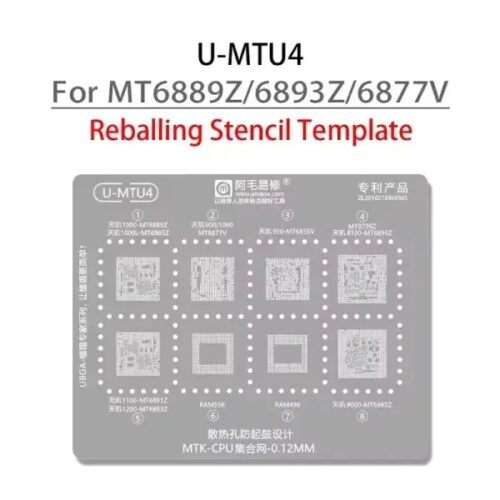 Amaoe U-MTU4 Stencil-Original for Mtk Cpu & Ram