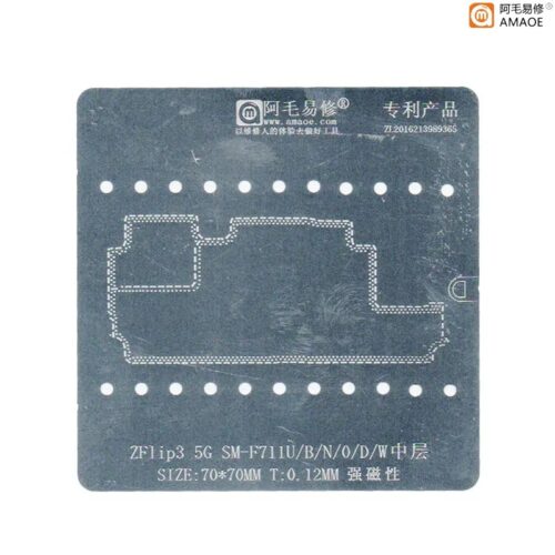 Amaoe ZFlip3 5G Middle Layer BGA Reballing Stencil-Original Samsung Galaxy