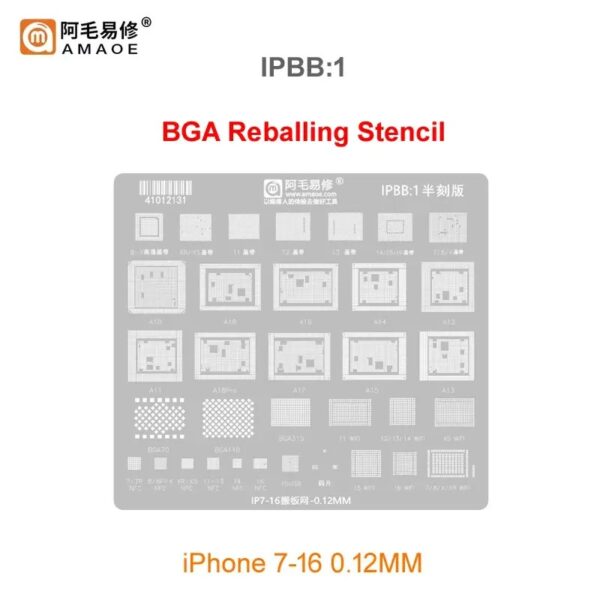 Amaoe IPBB1 BGA Reballing Stencil-Original