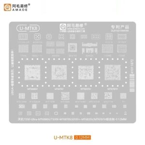 Amaoe U-MTK8 Reballing Stencil-Original For 7200-Ultra-MT6886V/7300X-MT6878V/6100/MT6835V/MT6781