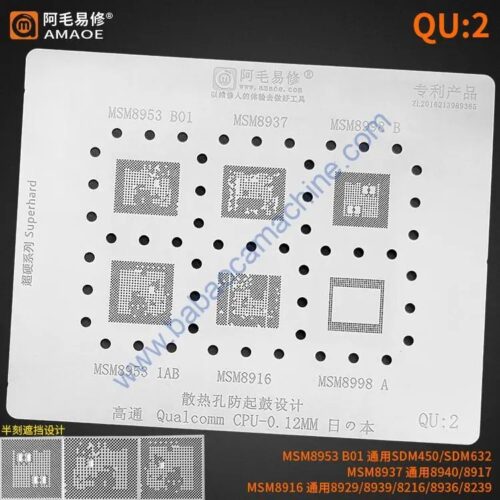 AMAOE Stencil-Original Qualcomm/MTK CPU QU2