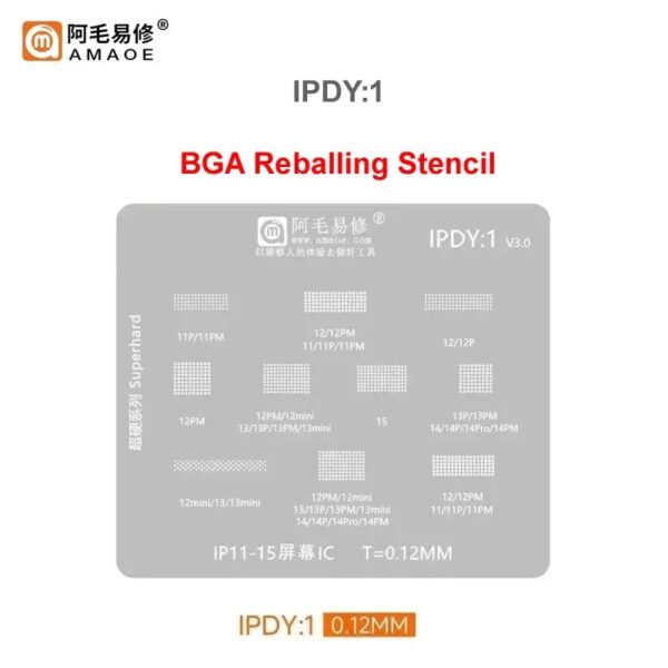Amaoe IPDY1 BGA Reballing Stencil-Original