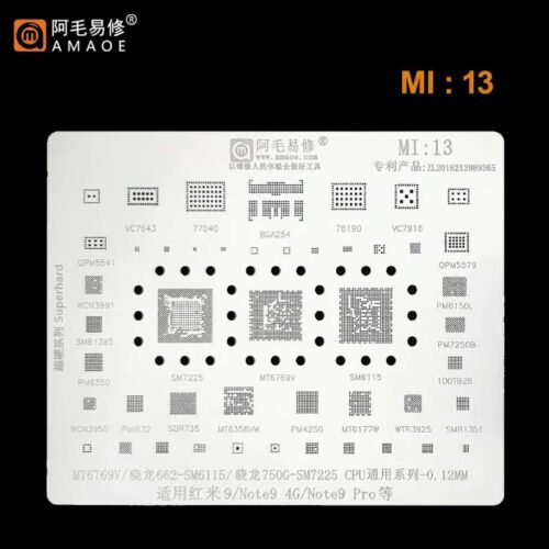 Amaoe Mi13 BGA Reballing Stencil-Original