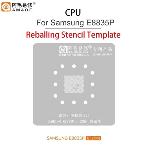 Amaoe Samsung E8835P BGA Reballing Stencil-Original 0.12mm
