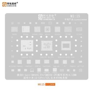 Amaoe MI15 BGA Reballing Stencil-Original For Mi12/ 12Pro/ K50