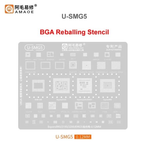 Amaoe U-SMG5 BGA Reballing Stencil-Original